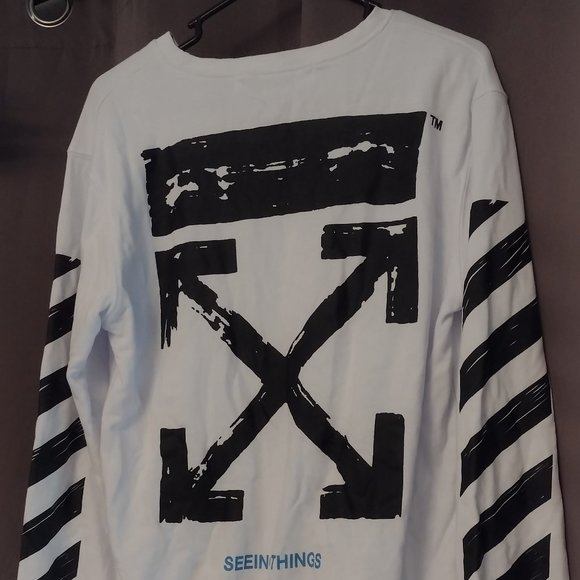 Main Label - Off White Sweatshirt - Size L - Picture 2 of 7